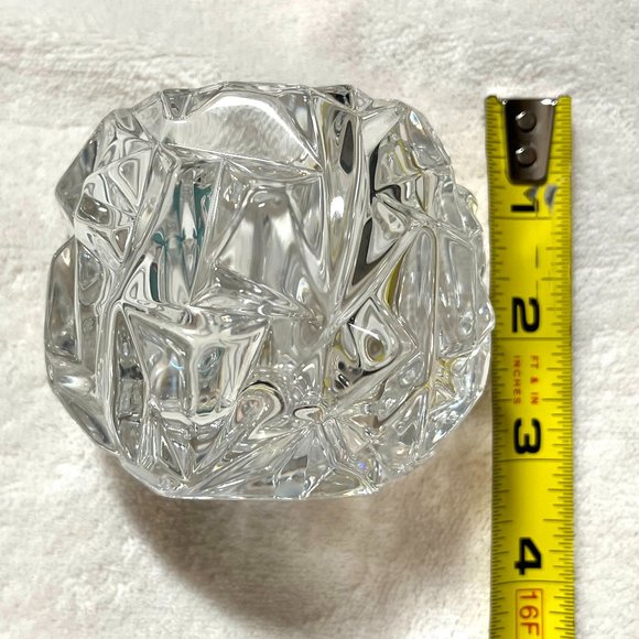 Tiffany & Co Crystal Rock Cut Votive Holder Vintage – NIB - Opened for Pix - Picture 10 of 14